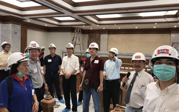 ภาพกิจกรรมศึกษาดูงานโครงการก่อสร้างอาคารศาลฎีกา