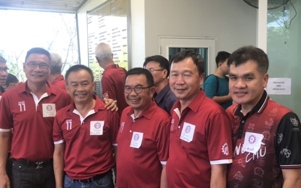 ภาพบรรยากาศพิธีทำบุญเลี้ยงพระเนื่องในโอกาสวันขึ้นปีใหม่และทำบุญประจำปีอาคารสมาคมฯ พิธีแสดงมุทิตาจิตต่อนักศึกษาเก่าฯ รุ่นที่ 8 และรุ่นพี่ที่เกษียณ