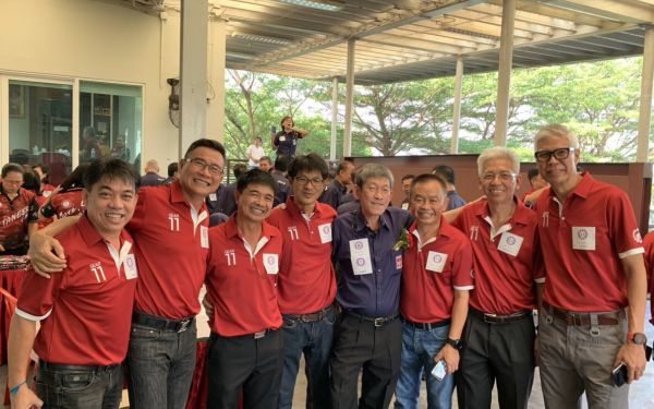 ภาพบรรยากาศพิธีทำบุญเลี้ยงพระเนื่องในโอกาสวันขึ้นปีใหม่และทำบุญประจำปีอาคารสมาคมฯ พิธีแสดงมุทิตาจิตต่อนักศึกษาเก่าฯ รุ่นที่ 8 และรุ่นพี่ที่เกษียณ