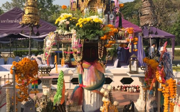 ภาพบรรยากาศงานสมโภชศาลพระภูมิหลังใหม่