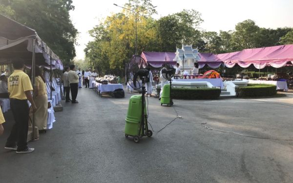 ภาพบรรยากาศงานสมโภชศาลพระภูมิหลังใหม่