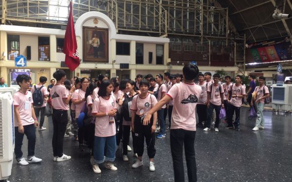 ภาพบรรยากาศกิจกรรมรับน้องรถไฟ ประจำปี 2562