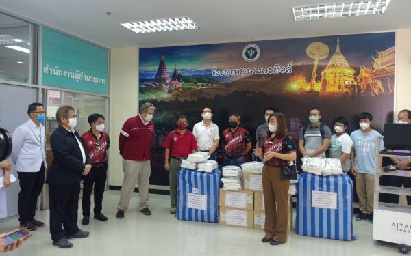 (27-04-63) โครงการช้างเหล็กกระทืบโควิด-19 เฟส 1)ให้รพ.นครพิงค์ จ.เชียงใหม่