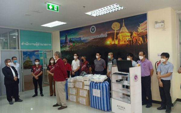 (27-04-63) โครงการช้างเหล็กกระทืบโควิด-19 เฟส 1)ให้รพ.นครพิงค์ จ.เชียงใหม่
