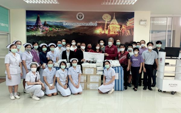 (27-04-63) โครงการช้างเหล็กกระทืบโควิด-19 เฟส 1)ให้รพ.นครพิงค์ จ.เชียงใหม่
