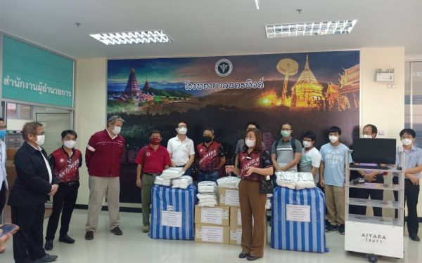 (27-04-63) โครงการช้างเหล็กกระทืบโควิด-19 เฟส 1)ให้รพ.นครพิงค์ จ.เชียงใหม่