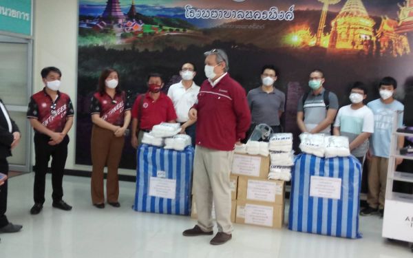 (27-04-63) โครงการช้างเหล็กกระทืบโควิด-19 เฟส 1)ให้รพ.นครพิงค์ จ.เชียงใหม่