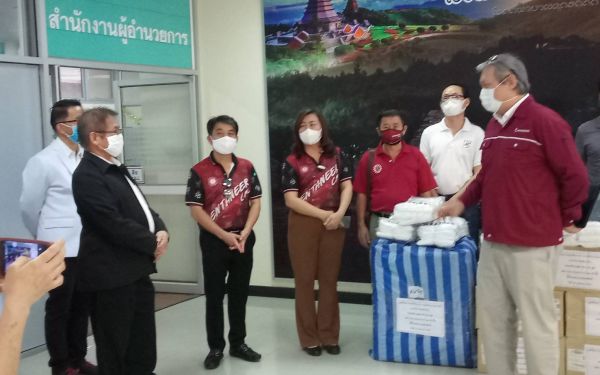 (27-04-63) โครงการช้างเหล็กกระทืบโควิด-19 เฟส 1)ให้รพ.นครพิงค์ จ.เชียงใหม่