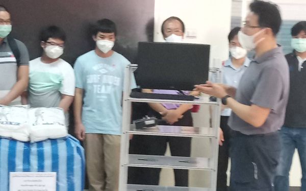 (27-04-63) โครงการช้างเหล็กกระทืบโควิด-19 เฟส 1)ให้รพ.นครพิงค์ จ.เชียงใหม่