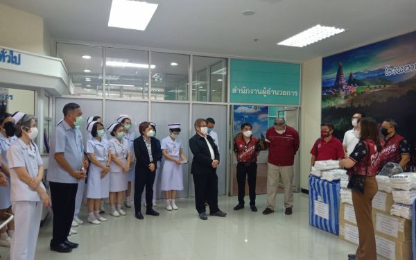 (27-04-63) โครงการช้างเหล็กกระทืบโควิด-19 เฟส 1)ให้รพ.นครพิงค์ จ.เชียงใหม่