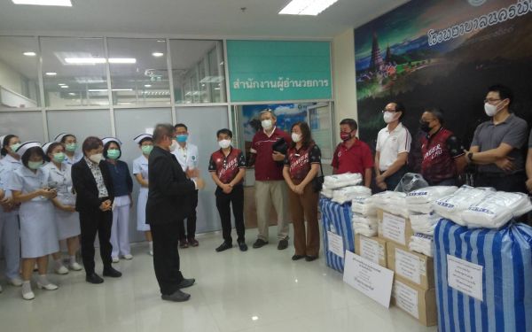 (27-04-63) โครงการช้างเหล็กกระทืบโควิด-19 เฟส 1)ให้รพ.นครพิงค์ จ.เชียงใหม่