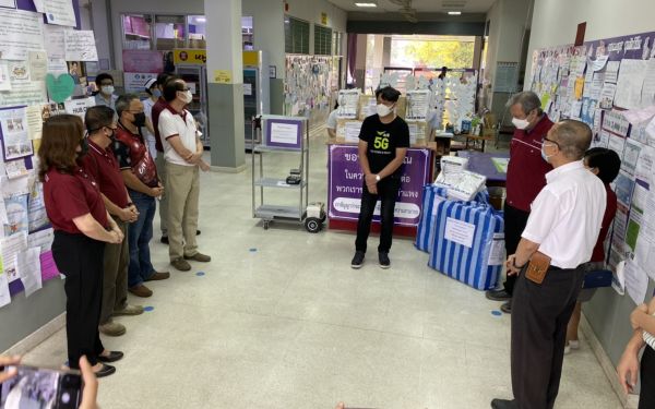 (29-04-63) โครงการช้างเหล็กกระทืบโควิด-19 เฟส1) ให้กับโรงพยาบาลสันกำแพง