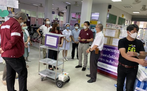 (29-04-63) โครงการช้างเหล็กกระทืบโควิด-19 เฟส1) ให้กับโรงพยาบาลสันกำแพง