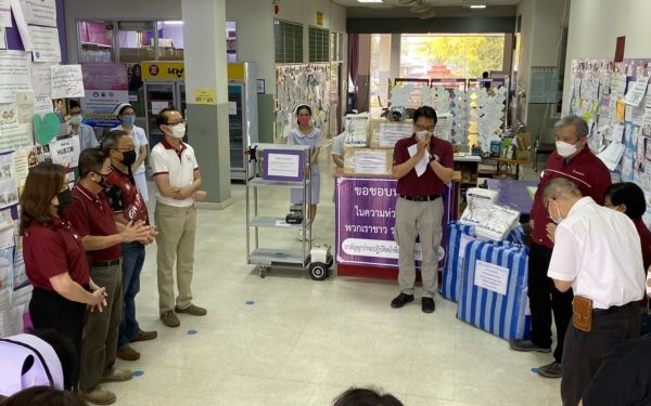 (29-04-63) โครงการช้างเหล็กกระทืบโควิด-19 เฟส1) ให้กับโรงพยาบาลสันกำแพง