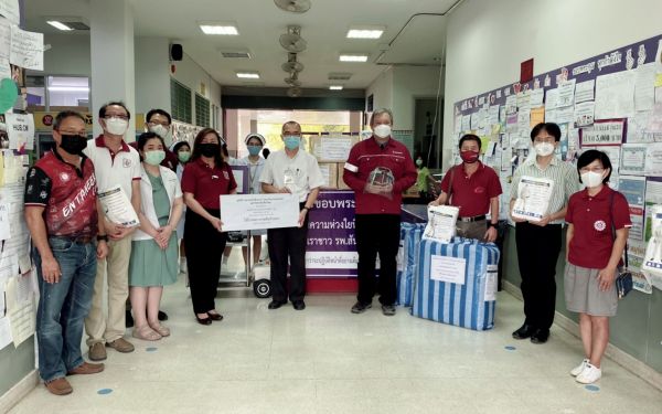 (29-04-63) โครงการช้างเหล็กกระทืบโควิด-19 เฟส1) ให้กับโรงพยาบาลสันกำแพง