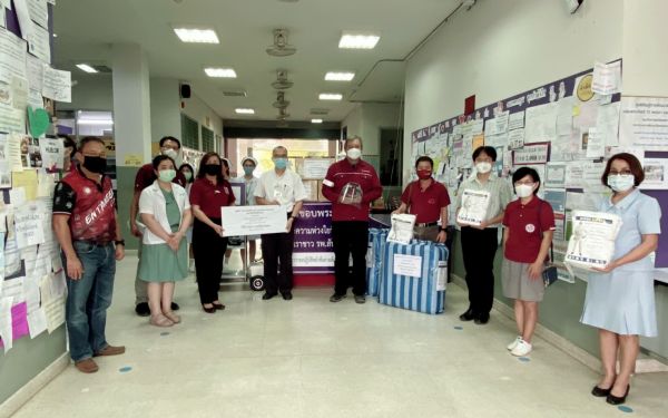 (29-04-63) โครงการช้างเหล็กกระทืบโควิด-19 เฟส1) ให้กับโรงพยาบาลสันกำแพง