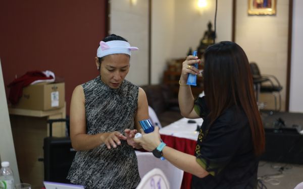 19.07.63 ภาพกิจกรรม Workshop เรียนการแต่งหน้าเพื่อส่งเสริมบุคลิกภาพและโหงวเฮง ครั้งที่ 2