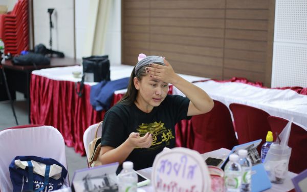 19.07.63 ภาพกิจกรรม Workshop เรียนการแต่งหน้าเพื่อส่งเสริมบุคลิกภาพและโหงวเฮง ครั้งที่ 2