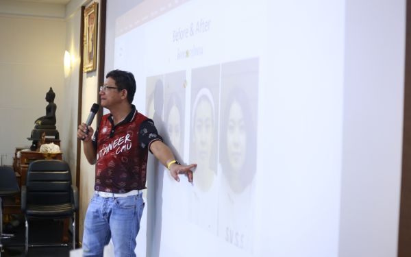 19.07.63 ภาพกิจกรรม Workshop เรียนการแต่งหน้าเพื่อส่งเสริมบุคลิกภาพและโหงวเฮง ครั้งที่ 2