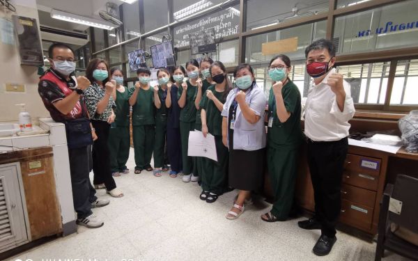 04.05.64 เทรนนิ่งทีมแพทย์และพยาบาลก่อส่งมอบห้องแรงดันบวก/ลบ รพ.สันทราย