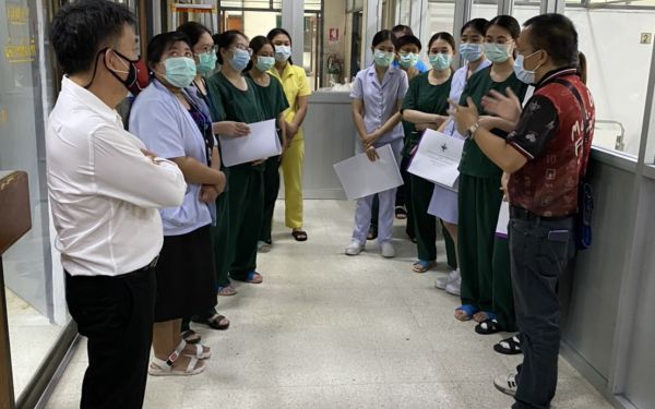 04.05.64 เทรนนิ่งทีมแพทย์และพยาบาลก่อส่งมอบห้องแรงดันบวก/ลบ รพ.สันทราย