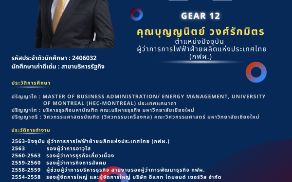 24.03.65 นักศึกษาเก่าดีเด่น มหาวิทยาลัยเชียงใหม่ ประจำปี 2564