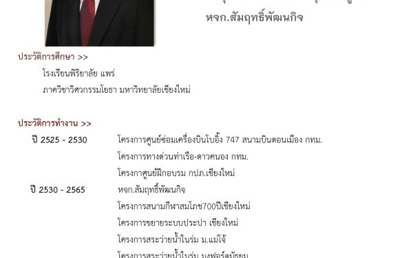 24.03.65 นักศึกษาเก่าดีเด่น คณะวิศวกรรมศาสตร์ มหาวิทยาลัยเชียงใหม่ ประจำปี 2563