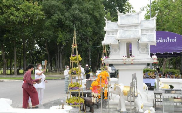 05.06.65 พิธีบวงสรวงศาลพระภูมิ มหาวิทยาลัยเชียงใหม่