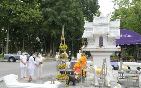 05.06.65 พิธีบวงสรวงศาลพระภูมิ มหาวิทยาลัยเชียงใหม่